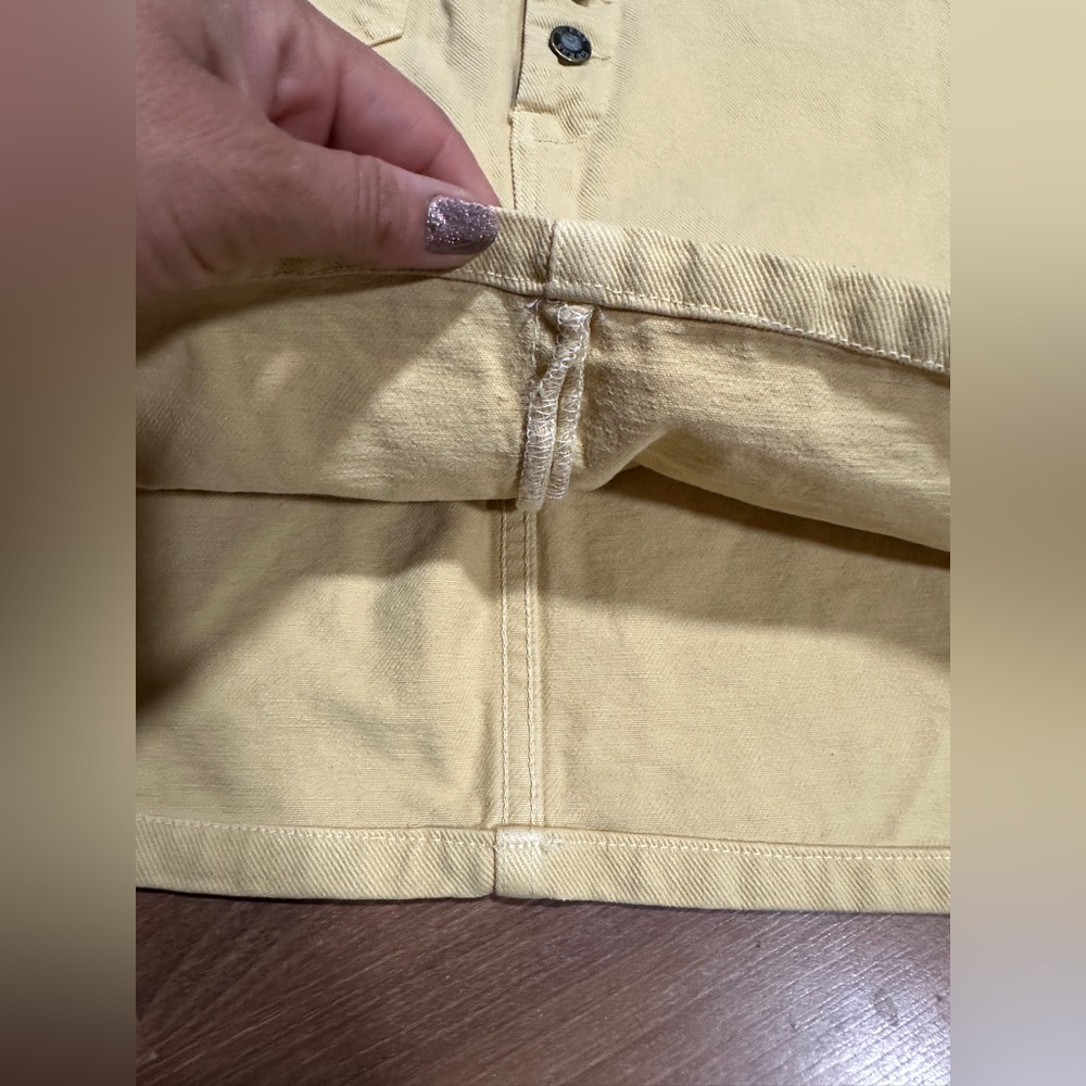 GUESS Vintage high waisted guess butter yellow denim jean skirt - Picture 4 of 10